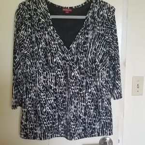 Black and white shirt